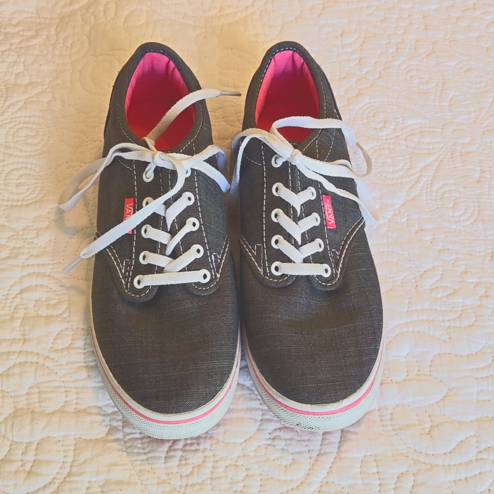 Grey and Pink Vans